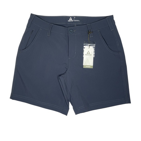 Ascend Turbulence Performance Wicking UPF 50+ Sun Protection Stretch Shorts 8 - Picture 1 of 12